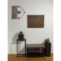 Drevené nástenné hodiny Lamele 60cm FlexiStyle z230-d9-1